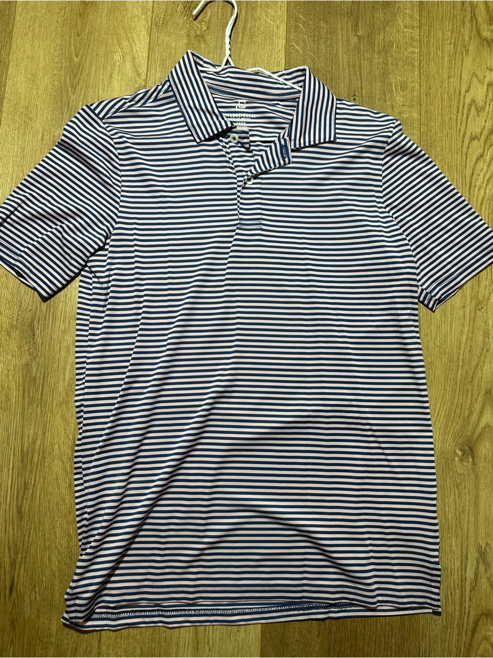 Class Club Boys Navy and White Striped Polo Shirt